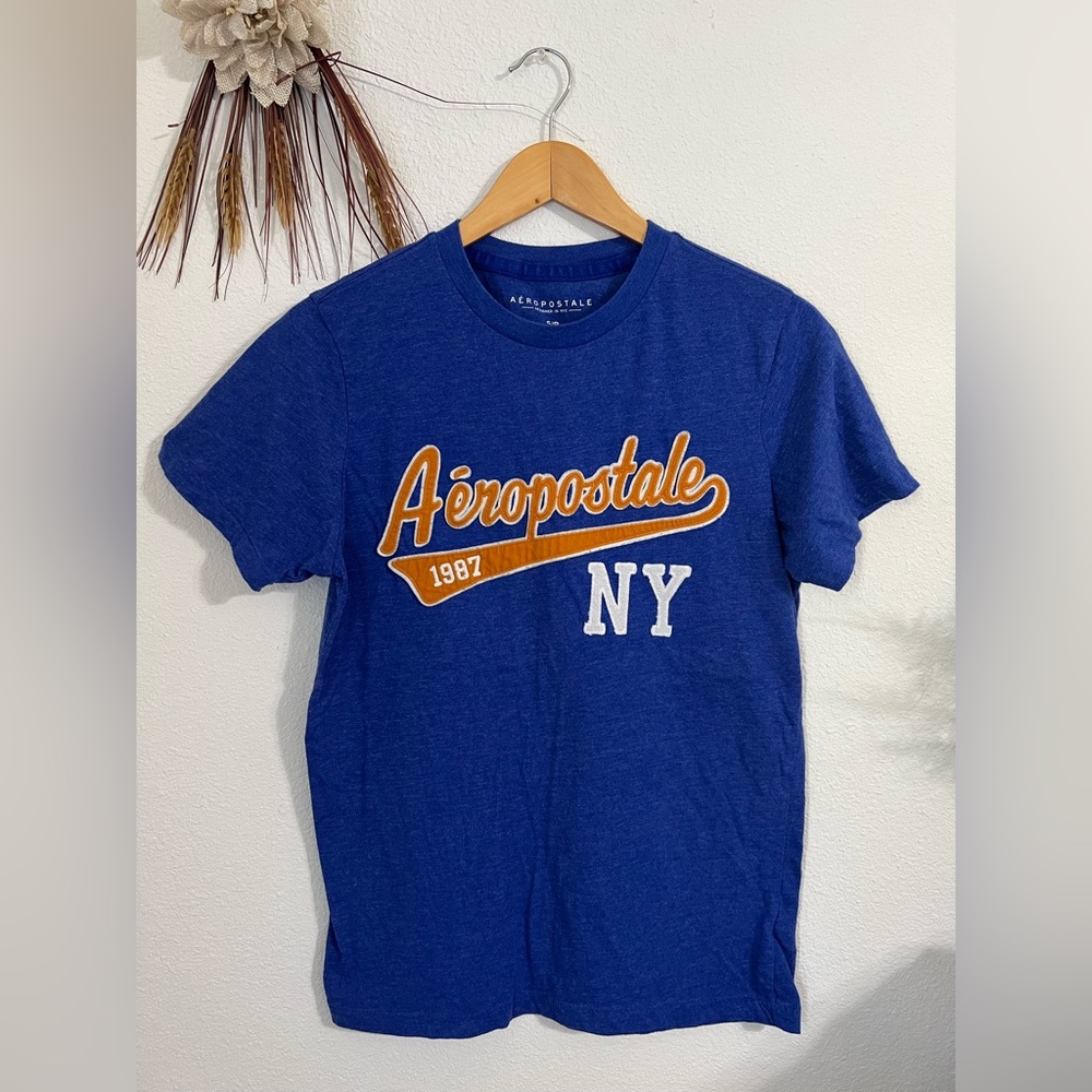 Aeropostale Blue NY 1987 Tee Size Small